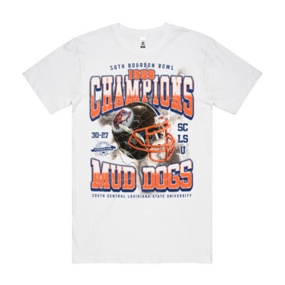 MUD DOGS BOURBON BOWL CHAMPS - Block Tee Thumbnail