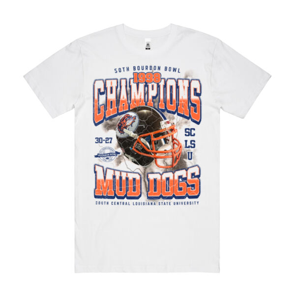 MUD DOGS BOURBON BOWL CHAMPS - Block Tee Thumbnail