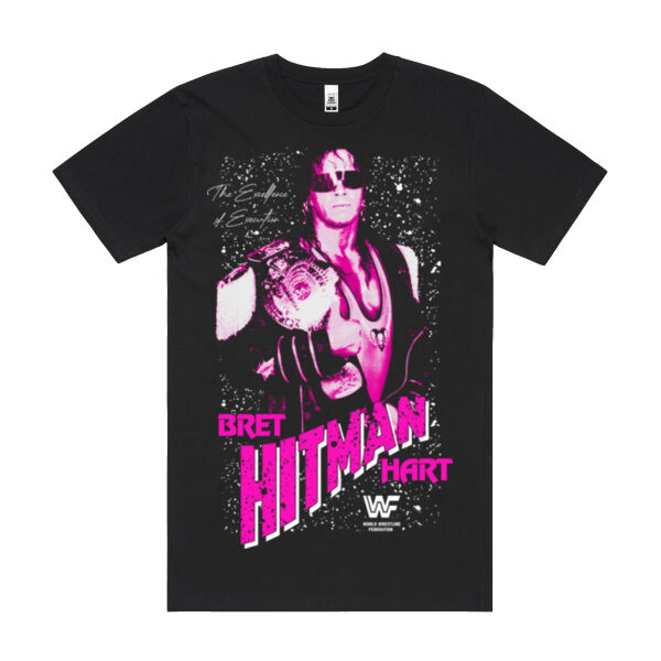 BRET HITMAN HART - Block Tee Thumbnail