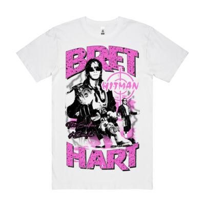 BRET HART WHITE - Block Tee Thumbnail