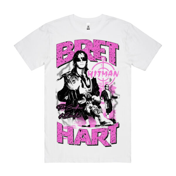 BRET HART WHITE - Block Tee Thumbnail